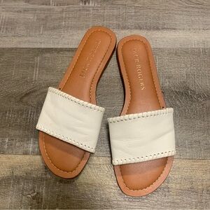 Jack Roger’s Women’s Size 7M White Leather Sofia Slide Sandals